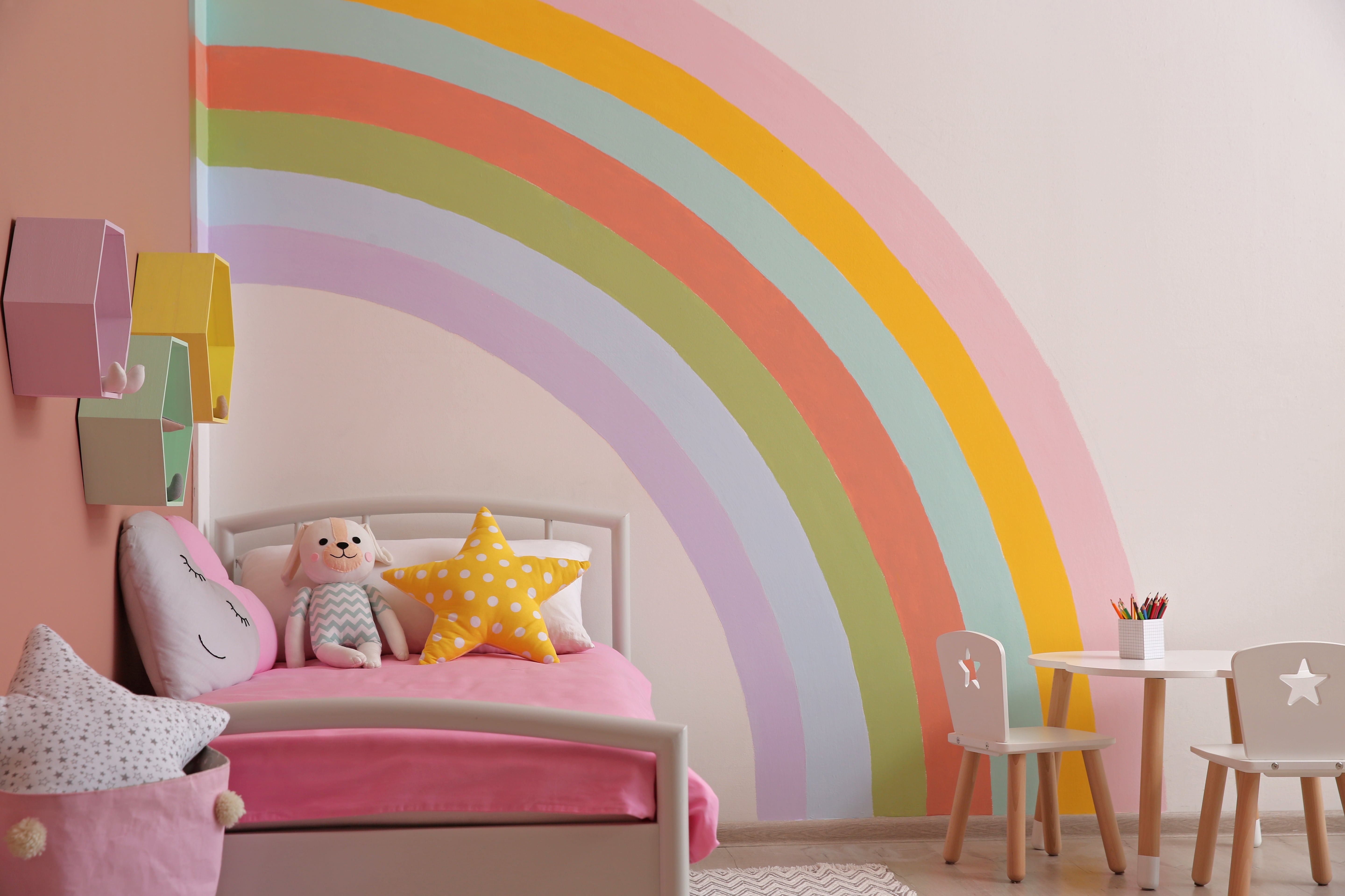 Rainbow Themed Children's Room