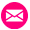 A pink envelope icon, representing the share on email option.